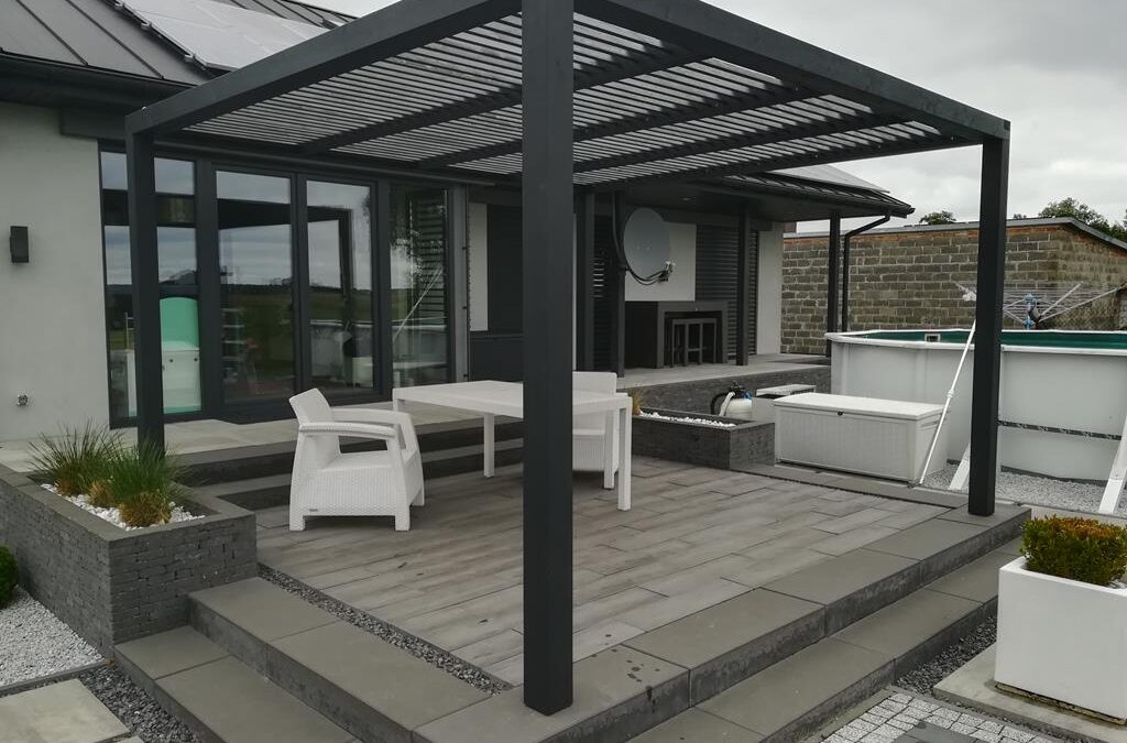 Pergola i zadaszenie tarasu w Łodzi